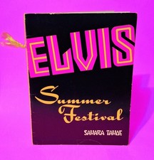 Vintage 1971 Elvis Presley Sahara Tahoe Summer Festival Souvenir Dinner Menu picture