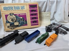 Vintage Marx O/027 Gauge 490 0-4-0 Steam Locomotive Train Set Runs P3 picture
