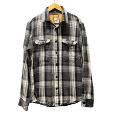 Relwen Blanket Plaid Flannel Shirt Mens L Gray Black Button Up Huckberry Outdoor picture