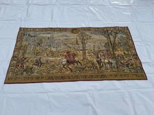 Vintage Belgium Pictorial Figuative Wall Hanging Home Decor Tapestry 133x260 Cm picture