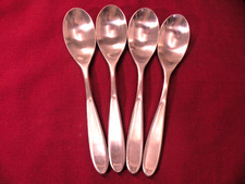 Set Of 4 Teaspoons Towle CONTOUR Satin Stainless Flatware 6 5/8