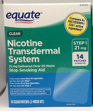 Equate Stop Smoking Patch 14 Clear Patches Step 1  -  21 mg Exp 09/2028 picture