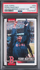 2026 Topps Pedro Martinez #656 Legends Golden Mirror Var. SSP PSA 8 POP 1 picture