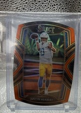 2020 Panini Select - Club Level Justin Herbert #244 Orange Prizm Die-Cut (RC) picture