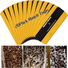 20 Pack Roach Traps Indoor Glue Cockroach Traps Child & Pet Safe Bait picture