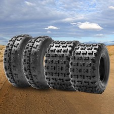 Full Set 4 21x7-10 20x10-9 ATV Tires 21x7x10 20x10x9 Mud All Terrain Heavy Duty picture