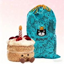 *Rare* Jellycat Amusables Birthday Cake - Brand New With Tags w/Dust Bag picture