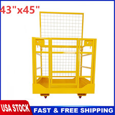 43 x45 in Forklift Man Basket Forklift Safety Cage 1800LB Forklift Work Platform picture