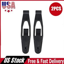 2PCS Black Hood Latch Base Fits Peterbilt 357 367 377 378 379 388 389 L56-0001 picture