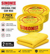 Simoniz Original Fine Car Wax – 2 Pack with 2 Microfiber Cloths picture