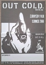Out Cold - Original Flier European Tour 2000 Boston Jerry's Kids Gangreen Punk picture