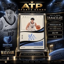 2024-25 Immaculate Yuta Watanabe Immaculate Ink Update Auto /99 II-3 Grizzlies picture