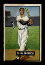 1951 Bowman Baseball Bobby Thomson #126 New York Giants VG (Stain) picture
