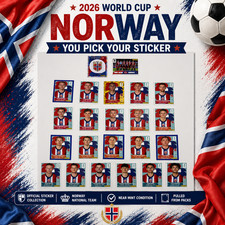 2026 100% Authentic Panini FIFA World Cup Norway Stickers Pick Team Logo Players picture