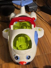 Vintage Fisher Price Little People Plastic Airplane 2005 Lil Movers Jet Works picture