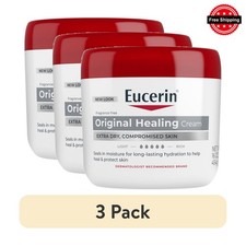 3 Pack Eucerin Original Healing Cream Dry Skin 16 oz  picture