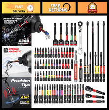 82-Piece Magnetic Impact Screwdriver Bit Set - S2 Steel Phillips, Torx, Hex, Nut picture
