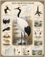 Red-Crowned Crane with Long Neck and Long Legs Within a Wetland Art/644222214 picture