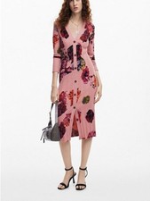 NWT Desigual Floral Midi Knit M. Christian Lacroix Dress picture
