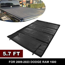 5.6FT/5.7FT Roll Up Truck Tonneau Bed Cover Fit For 2009-2023 Dodge Ram 1500 picture