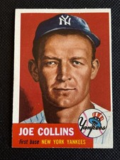 1953 Topps Joe Collins #9  Near Mint or better BEAUTIFUL COLOR & PRINTING picture