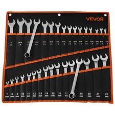 VEVOR Combination Wrench Set Box End Open End Combination Wrenches 32-Piece picture