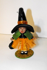 Bethany Lowe Little Lavinia Witch Spider Cat Bucket Retired Vintage picture