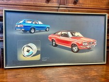 Rare 1973 ORIGINAL ART Wheel Concept Drawing/Mixed Media MAZDA RX3 One of a Kind picture