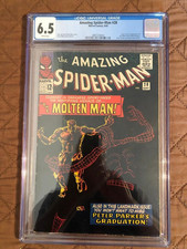 AMAZING SPIDER-MAN 28 CGC 6.5 - WHITE PAGES - Beautiful 1st Molten Man picture