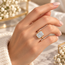 IGI 6.00 Ct Radiant Cut Lab Grown Diamond E VS1 Bezel Solitaire Ring 14K Gold picture
