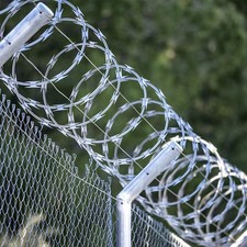 500FT Razor Wire Razor Barbed Wire 5/10 Rolls Galvanized Fencing Heavy Security picture