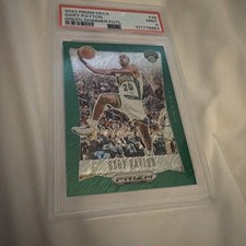 2023-24 Panini Prizm Deca Gary Payton #28 Green Shimmer FOTL 3/12 PSA 9 picture