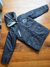 Vintage 70s 80s Sears NFL Raiders Hooded Parka Sherpa Lined Womens S Mens XS  picture