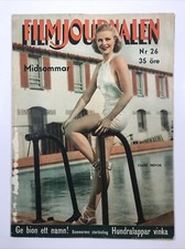 FilmJournalen Magazine in Swedish June 28 1936 Claire Trevor, Midsommar picture