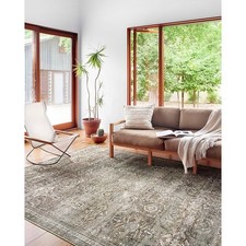 Loloi II Layla Collection 8x10 Antique Moss Distressed Area Rug picture
