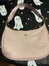 Lululemon Pink Crescent Shoulder Bag Adjustable Strap Zip Closure Inner Pockets picture
