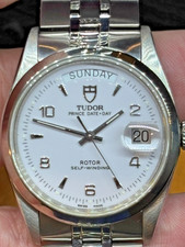 Tudor Prince 76200 Date Day Mens White Automatic  picture