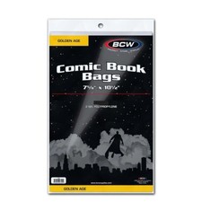New (100 ct) BCW Golden Age Comic Book Bag & Backing Boards- Combo Pack picture