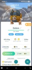 Shiny Alolan Golem ( Caught In 2019 ) Pokemon Tr@de Go picture