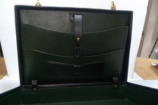 T. ANTHONY -LEATHER BRIEFCASE - BARRISTER  STYLE -LID OVER -- MADE IN ENGLAND picture