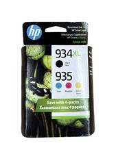 2022-2024Genuine HP 934XL Black & 935 Color Ink Cartridges 4-Pack Exp. 10/2023 picture