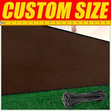 ColourTree Brown 4' Fence Privacy Wind Screen Mesh Windscreen Custom Size 4 Feet picture