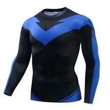 Nightwing Dick Grayson Compression Long-Sleeve Shirt from Teen Titans, Batman picture