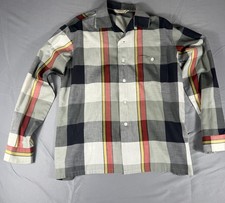 Vintage 50s 60s McGregor Open Collar Shirt Cotton Rayon Rockabilly Excellent picture