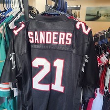 DEION SANDERS ATLANTA FALCONS THROWBACK JERSEY - ORIGINAL TYPE SEWN - SIZE XL picture