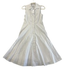 NEW Derek Lam 10 Crosby Women's Reena Sleeveless Shirt Dress White Size 0 NWT picture