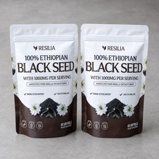 Natural Ethiopian Black Seed Oil 1000mg Softgels 4.64% Thymoquinone 60ct 2 Pack. picture