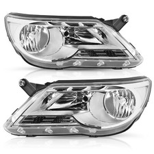 For 2009-2011 Volkswagen Tiguan SUV Headlight Headlamp Halogen Left+Right Side picture