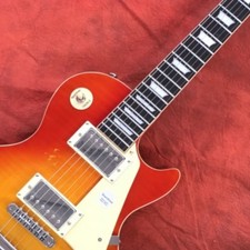 Clearance Solid Body Electric Guitar Vintage Aged HH Pickups Cherry Sunburst picture
