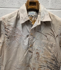 Vintage Surf Line Hawaii Shirt Mens M Floral Vintage Hawaiian Reverse 21x28 camp picture